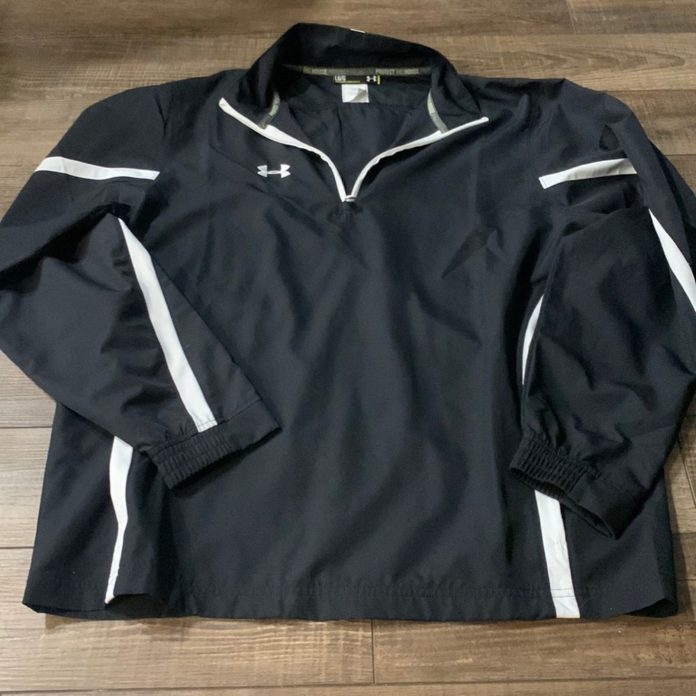 Large black underarmour wind breaker